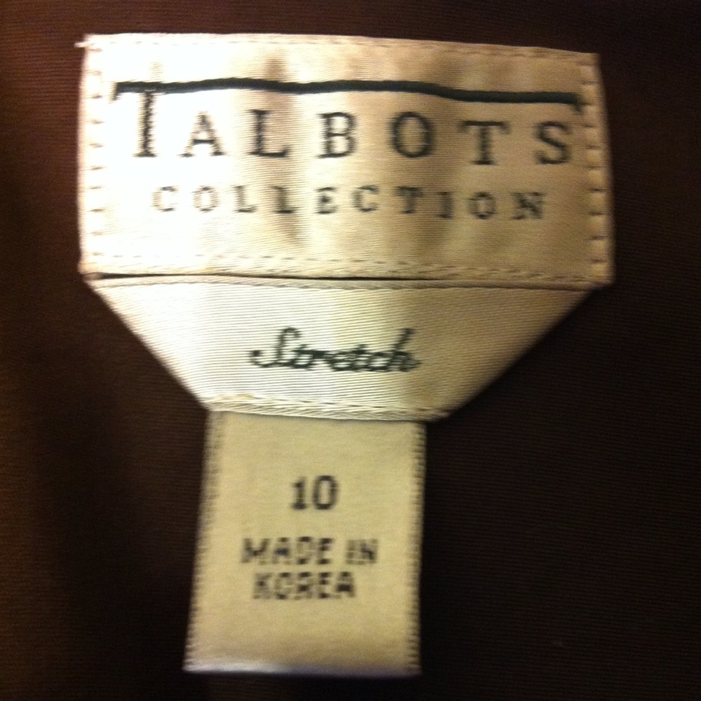 Talbots Collection Chocolate Brown Stretch Jacket - Picture 4 of 4